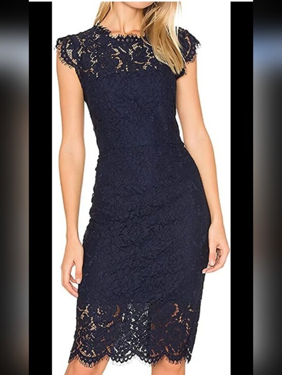 Merokeety Dresses & Skirts - Merokeety Lace Floral Elegant Cocktail Dress Size L